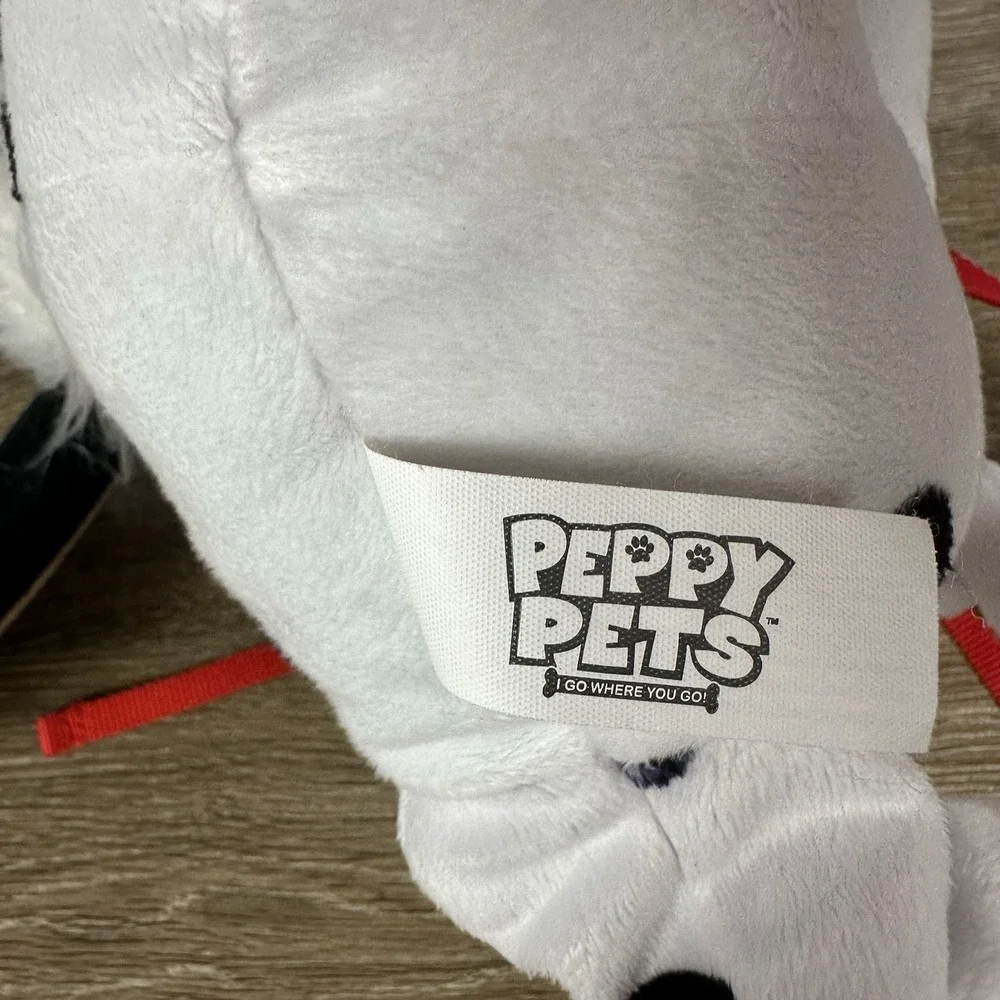 Peppy Pets Dalmatian Walking Dog Plush Toy Leash Battery Operated Kids